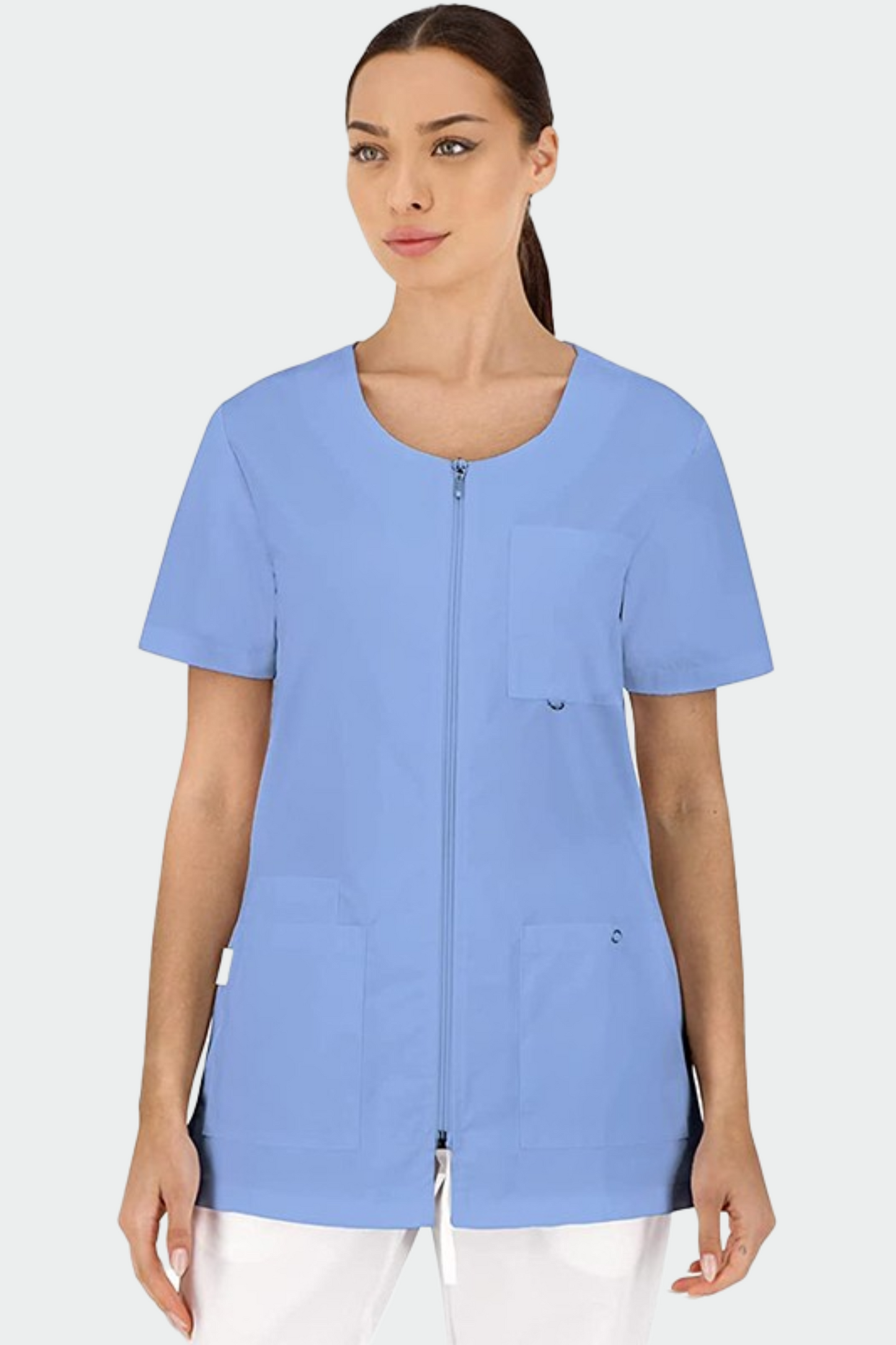 Halat medical tercot 160g albastru medical dama Stella