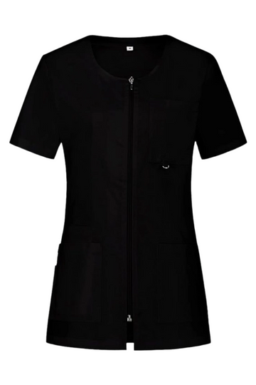 Halat medical tercot 160g neagra dama Stella