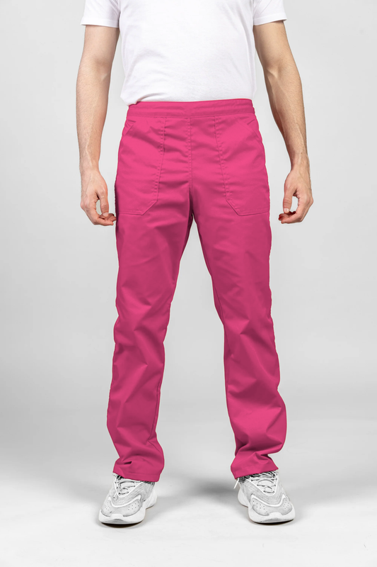 Pantaloni de lucru ciclam unisex poplin 165g Costin