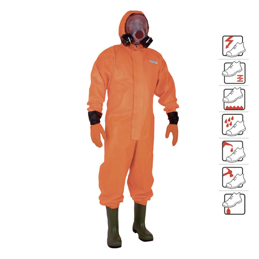 Combinezon de protectie cu cizme S5 integrate Overall (A413)