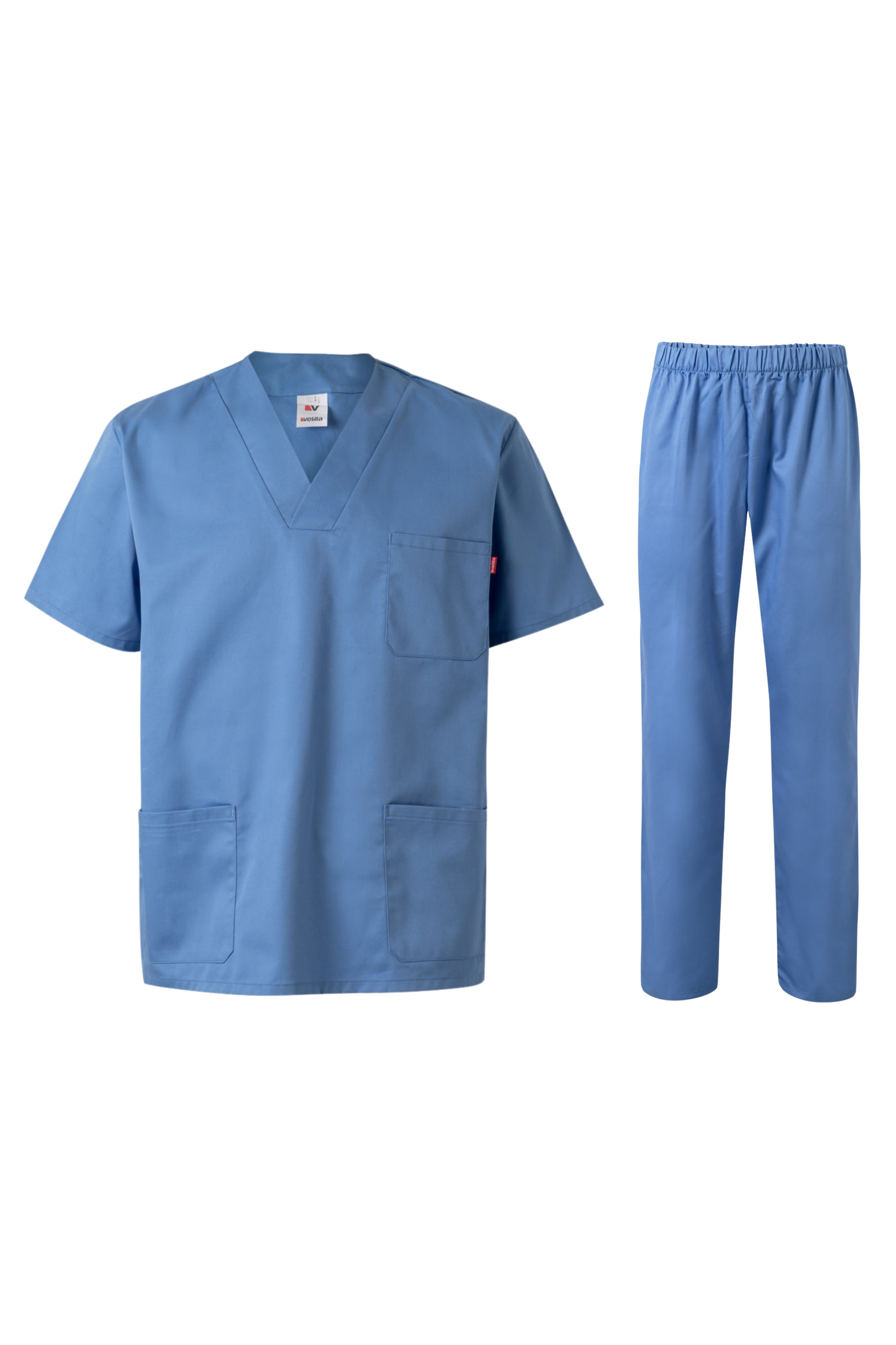 Costum medical tercot 190g albastru celest V589/V333