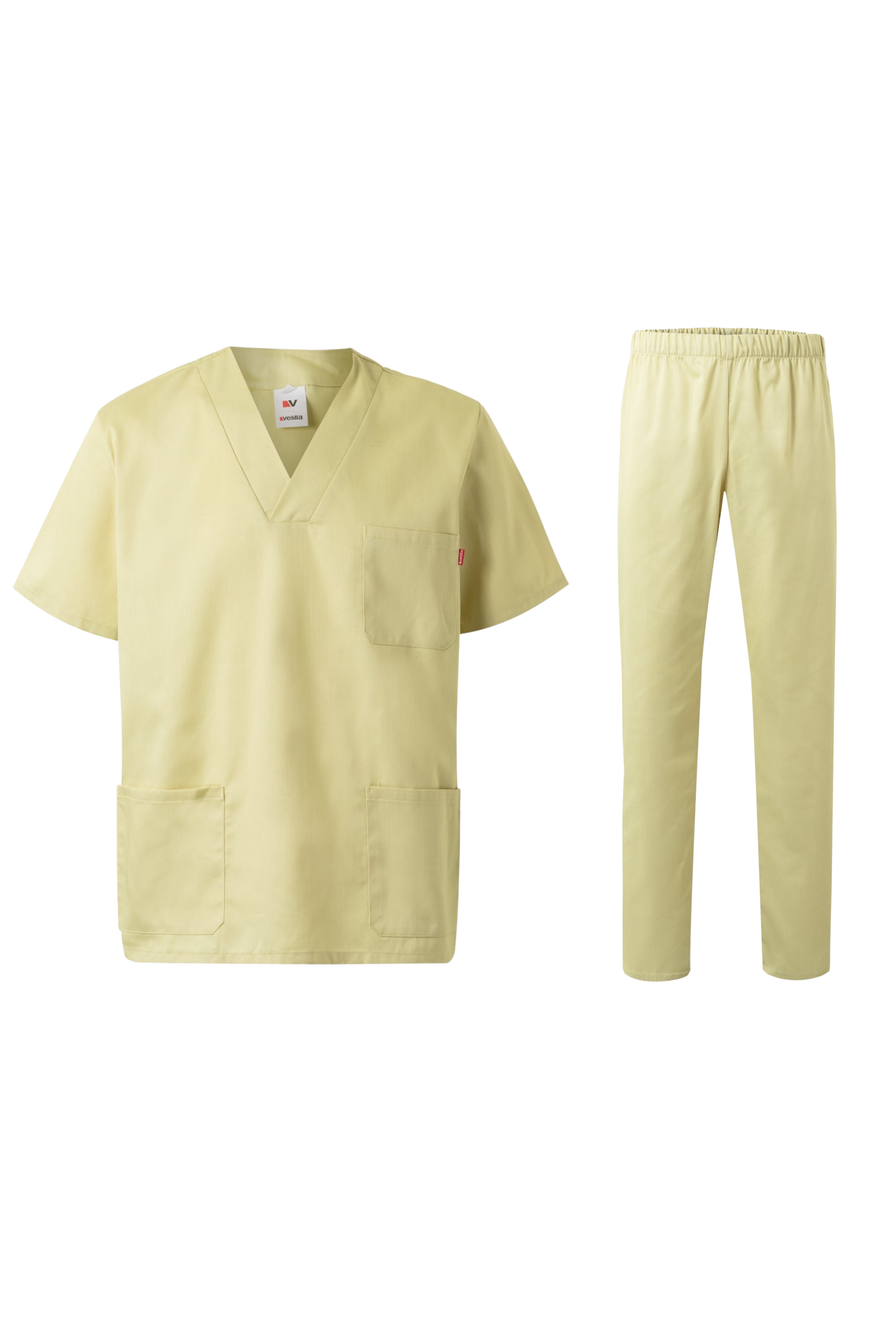 Costum medical tercot 190g galben deschis V589/V333