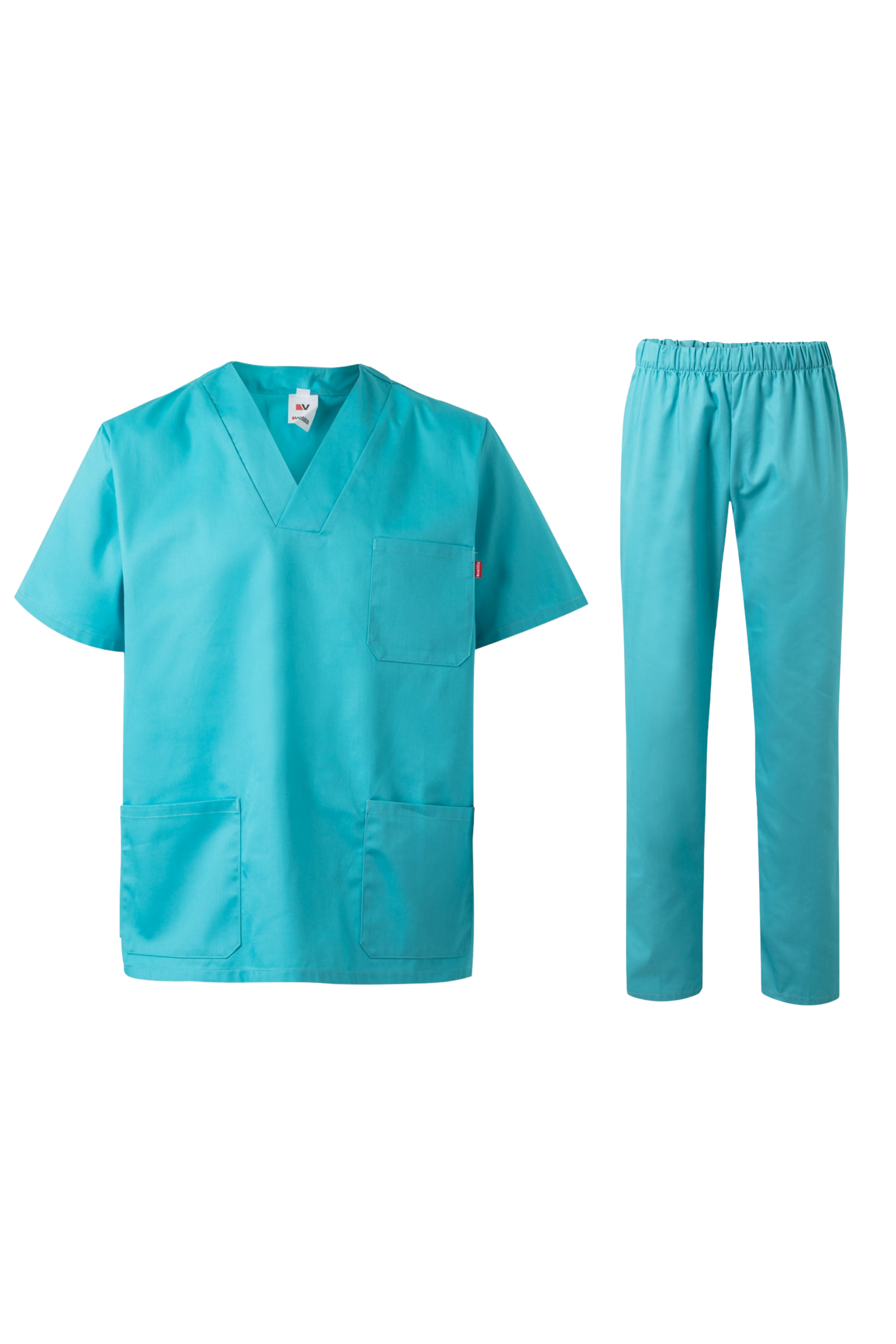 Costum medical tercot 190g turcoaz deschis V589/V333