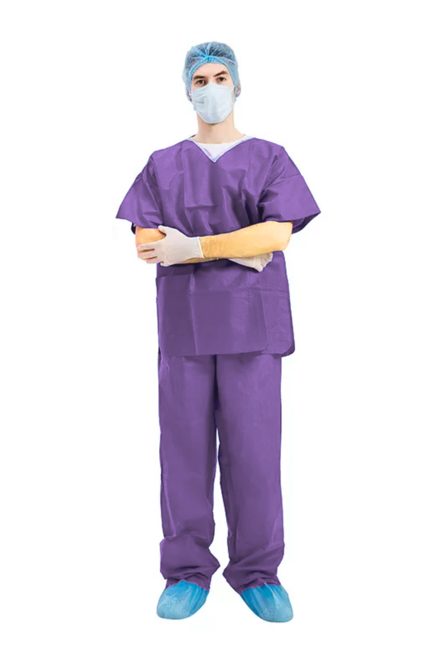 Costum Pijama din netesut SMMS 45 g/mp antistatic Violet