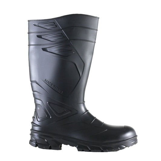 Cizme PVC/cauciuc nitrilic bombeu metalic negru S5 SRC Exena Devil