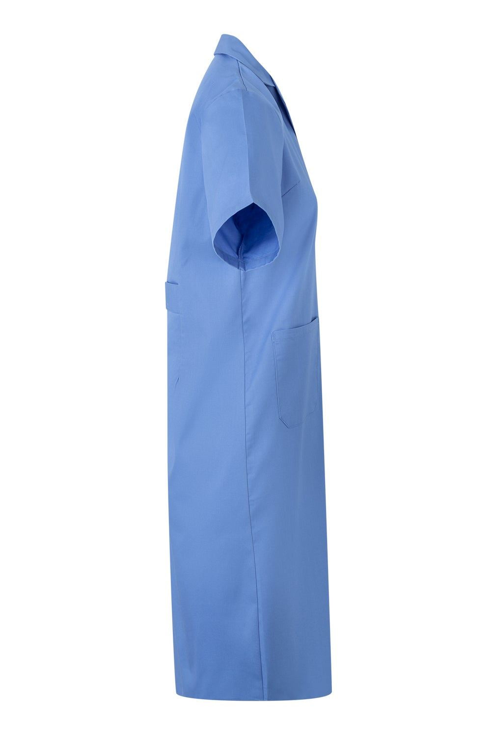 Halat lung tercot 175g maneca scurta nasturi dama bleu V907