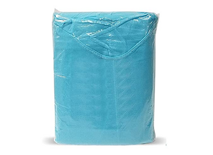Halat unica folosinta albastru cu legaturi 115x130cm 20gr