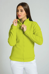 Jacheta fleece dama verde lime