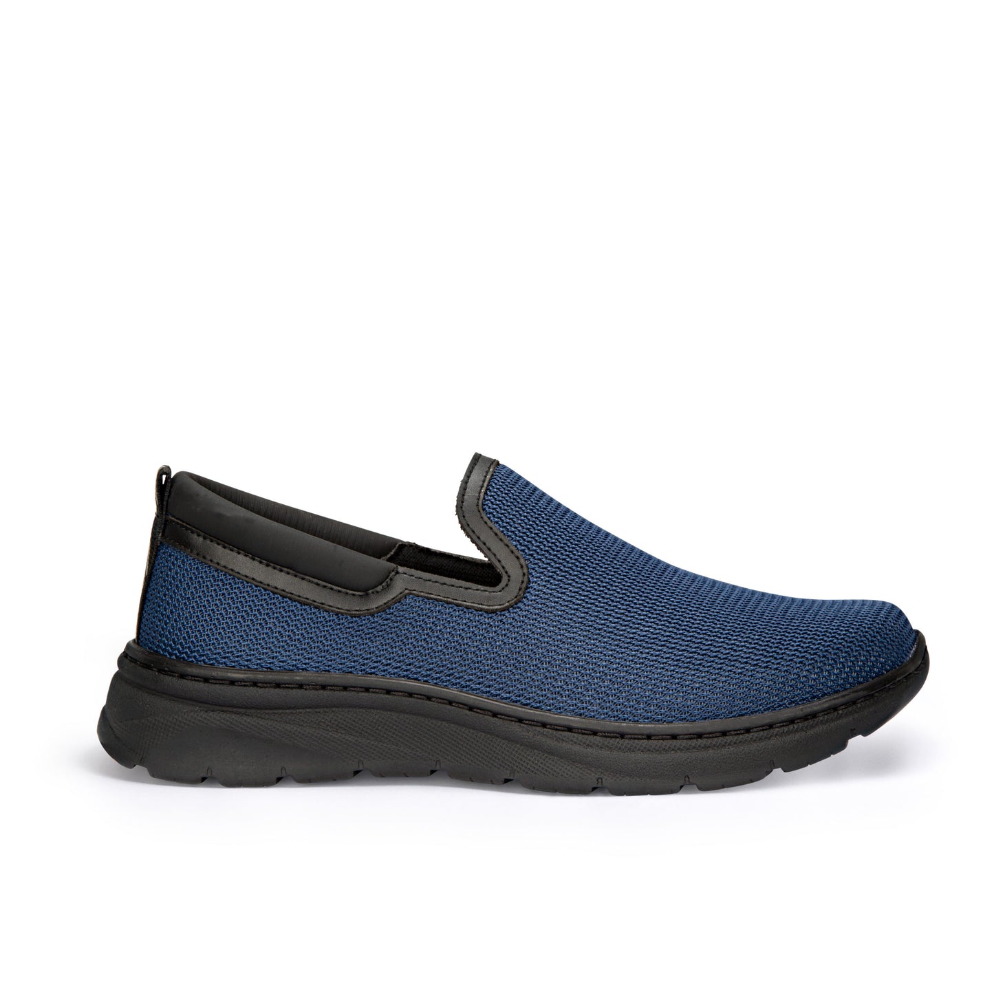 Pantofi antiderapanti cu elastic anatomici Bleumarin Marsella Tex