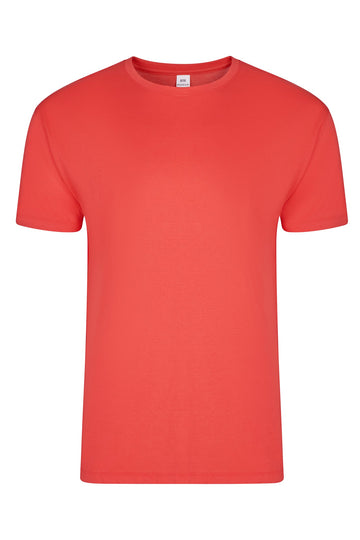 Tricou jersey tubular simplu 155g maneca scurta Corai fresh Melbourne