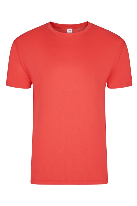 Tricou jersey tubular simplu 155g maneca scurta Corai fresh Melbourne