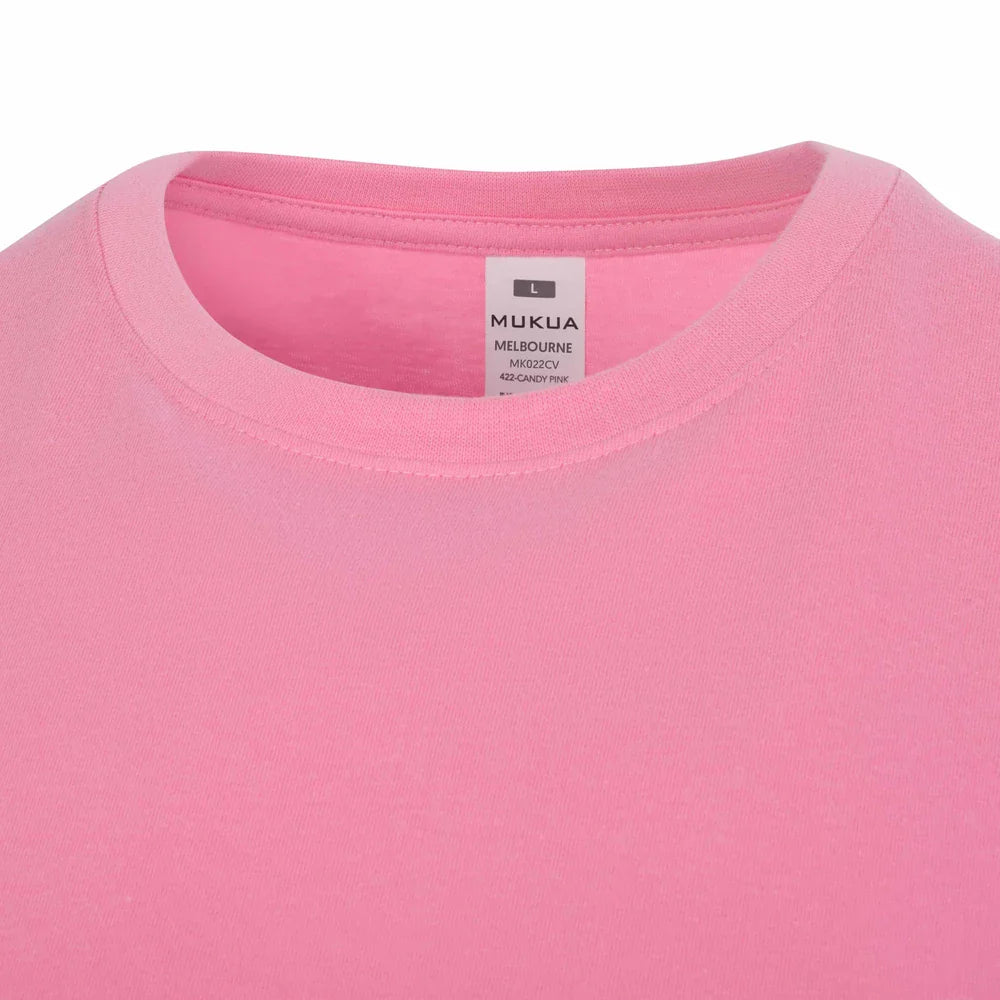 Tricou maneca scurta bumbac 155g roz bombon melbourne