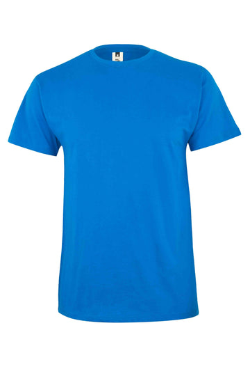 Tricou jersey tubular simplu 155g maneca scurta albastru atol Melbourne
