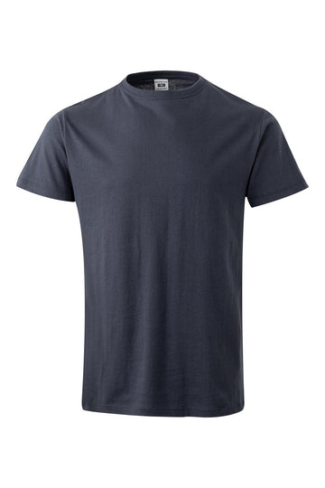 Tricou jersey tubular simplu 155g maneca scurta denim albastru Melbourne