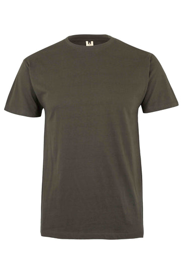 Tricou jersey tubular simplu 155g maneca scurta verde kaki Melbourne