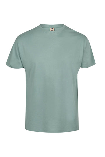 Tricou jersey tubular simplu 155g maneca scurta verde sage Melbourne