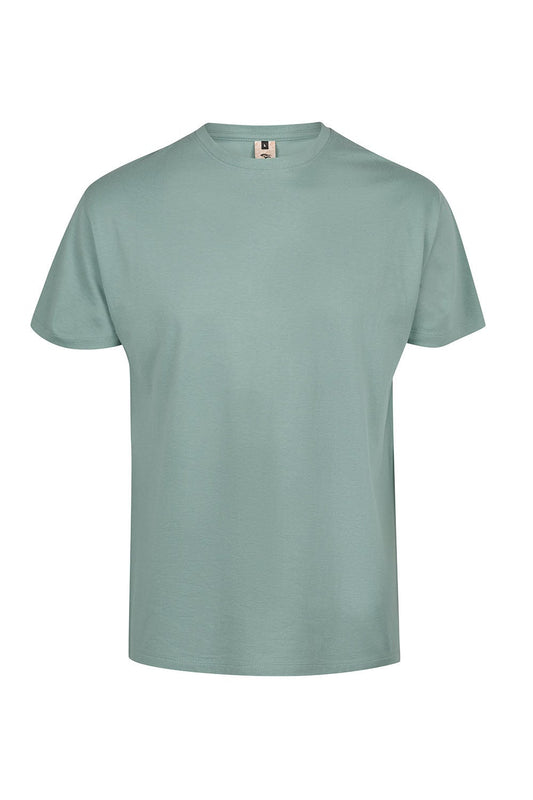 Tricou jersey tubular simplu 155g maneca scurta verde sage Melbourne