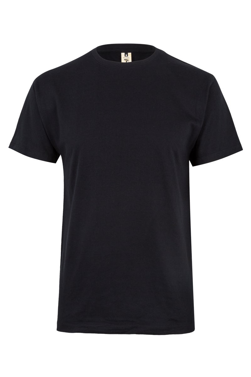 Tricou jersey tubular simplu 190g maneca scurta negru Palm