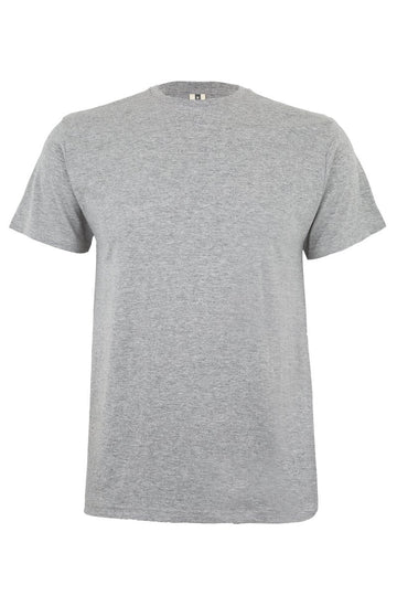 Tricou jersey tubular simplu 190g maneca scurta gri heather Palm