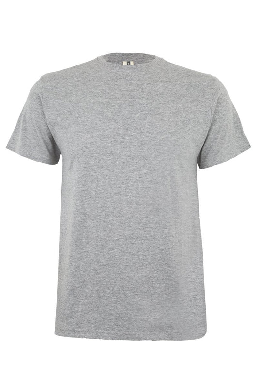 Tricou jersey tubular simplu 190g maneca scurta gri heather Palm