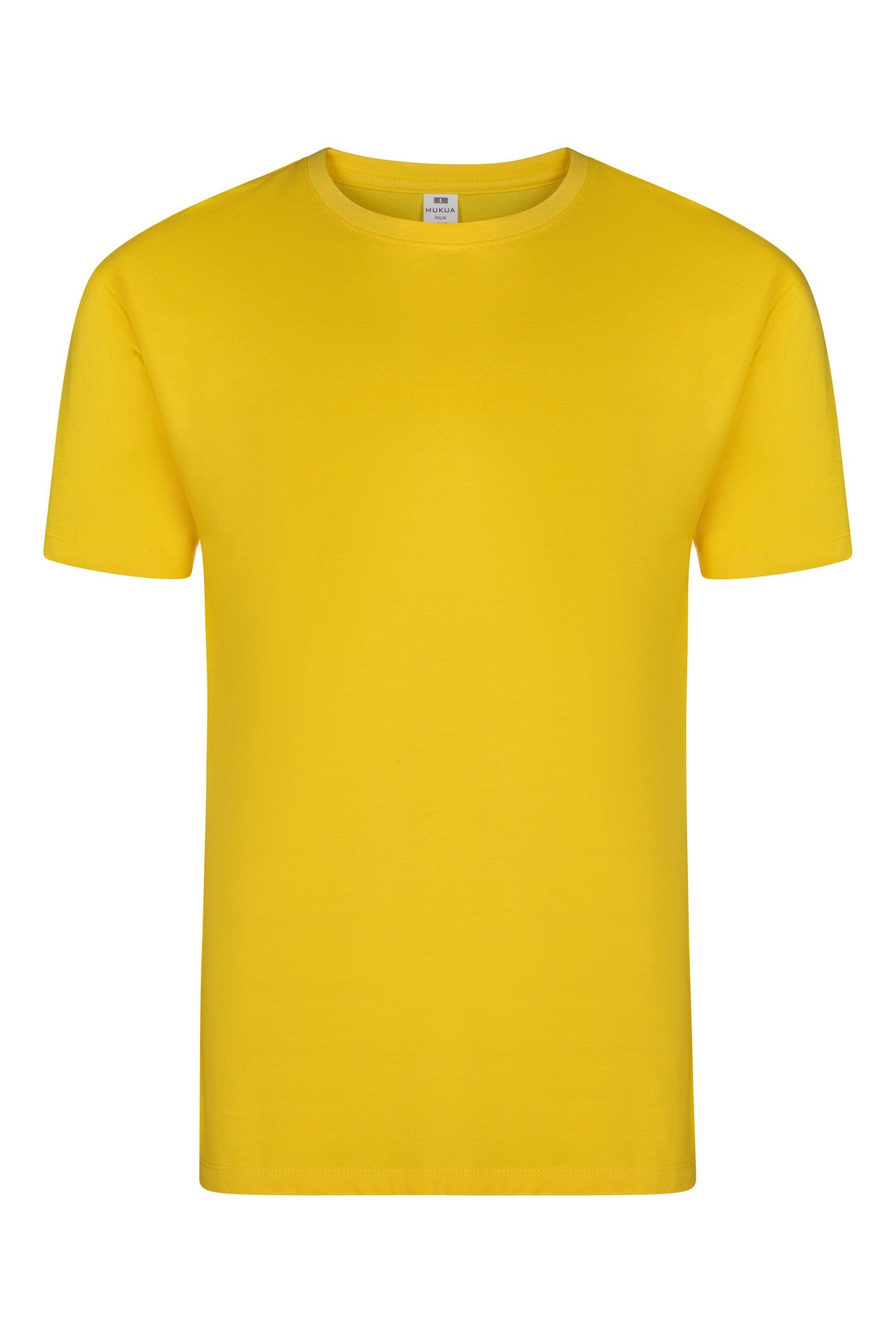 Tricou jersey tubular simplu 190g maneca scurta galben Palm