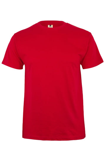 Tricou jersey tubular simplu 190g maneca scurta rosu Palm