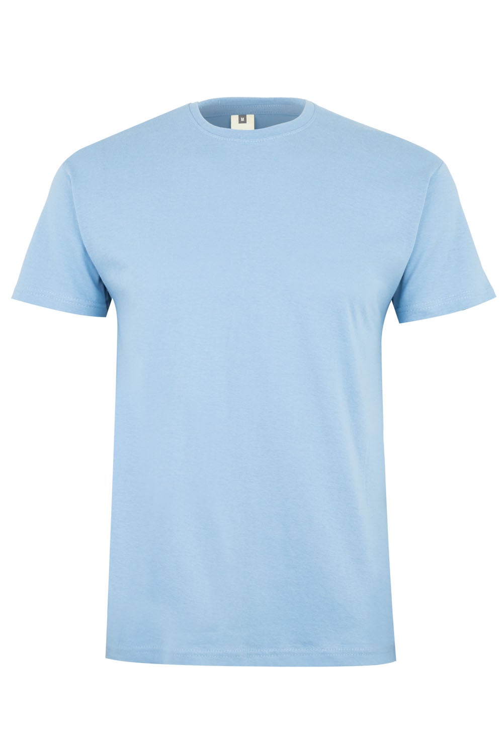 Tricou jersey tubular simplu 190g maneca scurta albastru celest Palm