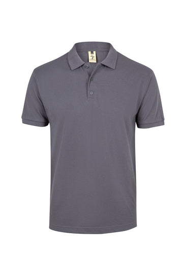 Tricou polo bumbac/poliester 210g maneca scurta gri inchis Gibson