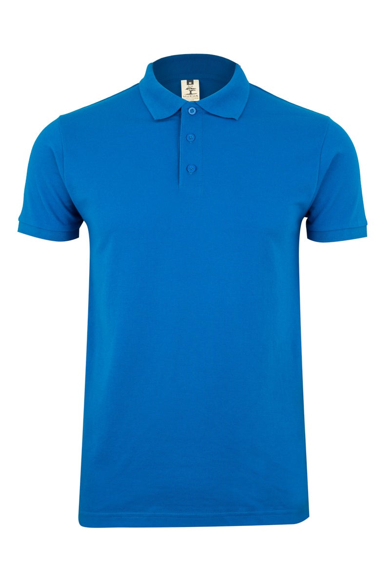 Tricou polo bumbac/poliester 210g maneca scurta albastru atol Gibson