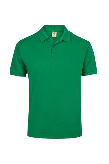 Tricou polo bumbac/poliester 210g maneca scurta verde kelly Gibson