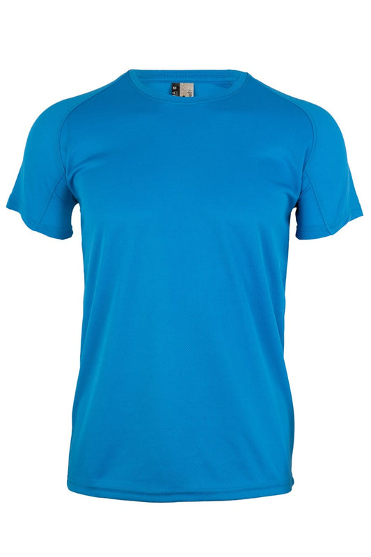 Tricou poliester 130g maneca scurta albastru atol MK520V