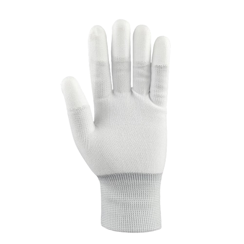 Manusi tricotate albe Best P impregnate in poliuretan