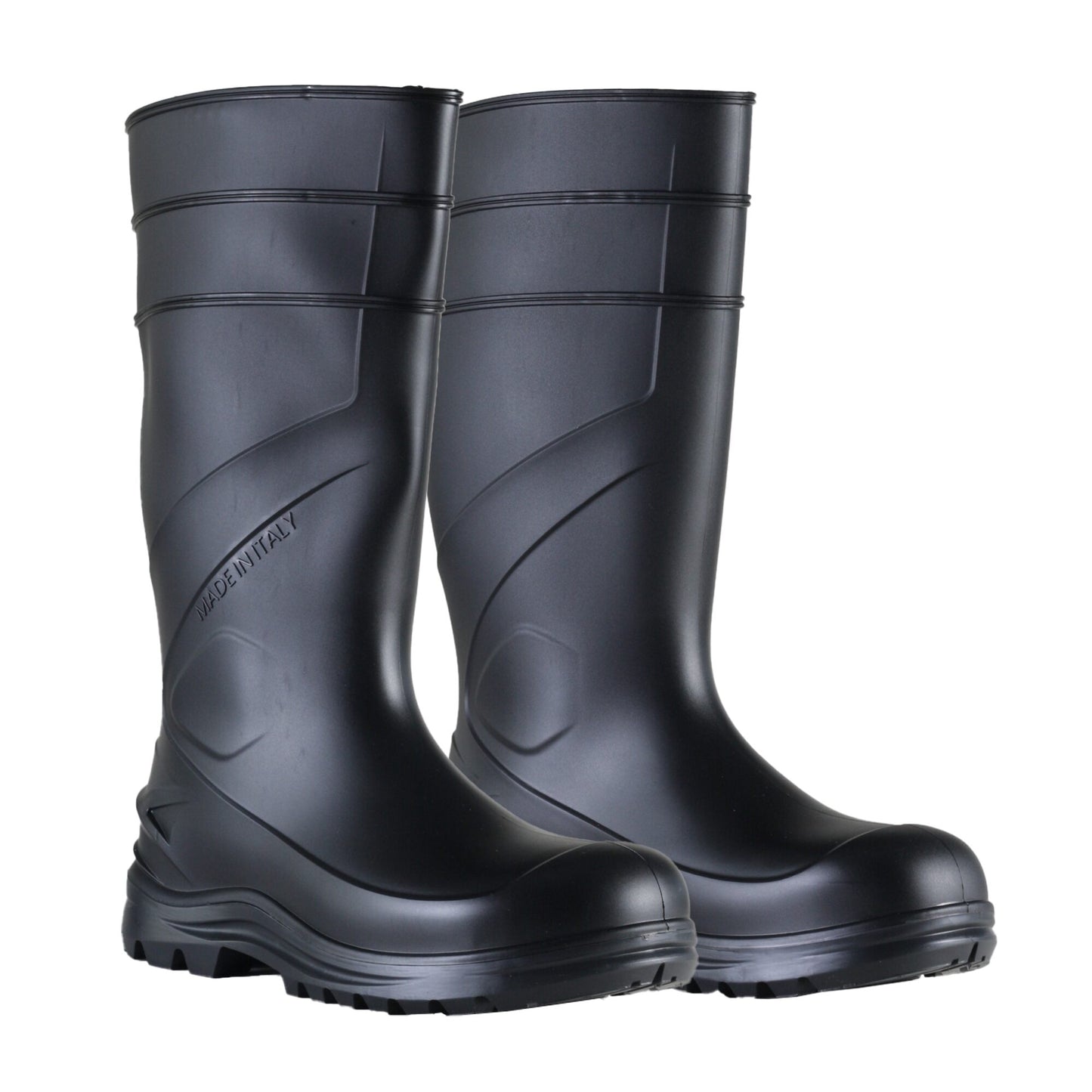 Cizme PVC/cauciuc nitrilic fara bombeu negru O4 SRC Exena Nemesi