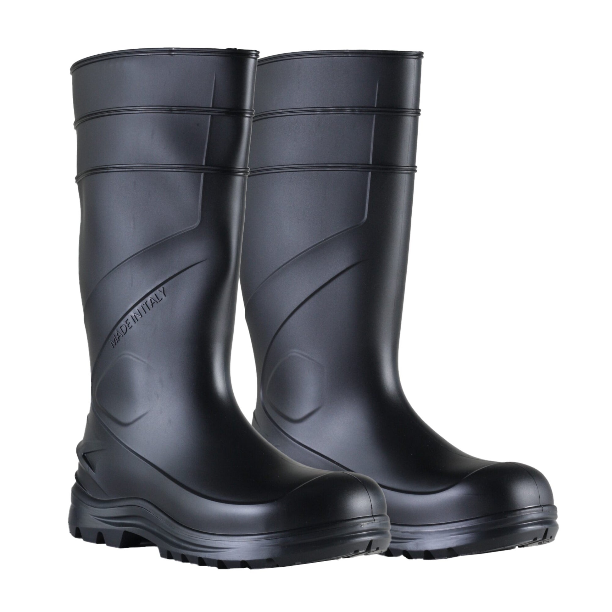 Cizme PVC/cauciuc nitrilic fara bombeu negru O4 SRC Exena Nemesi