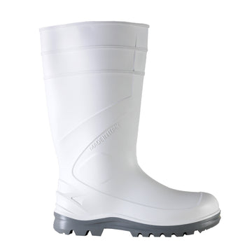 Cizme PVC/cauciuc nitrilic fara bombeu alb O4 SRC Exena Nemesi