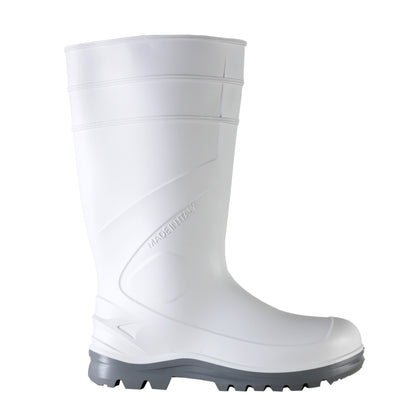 Cizme PVC/cauciuc nitrilic fara bombeu alb O4 SRC Exena Nemesi