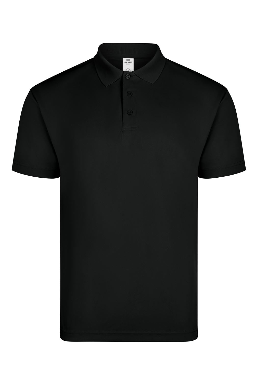 Tricou polo maneca scurta poliester 160g negru Bogan