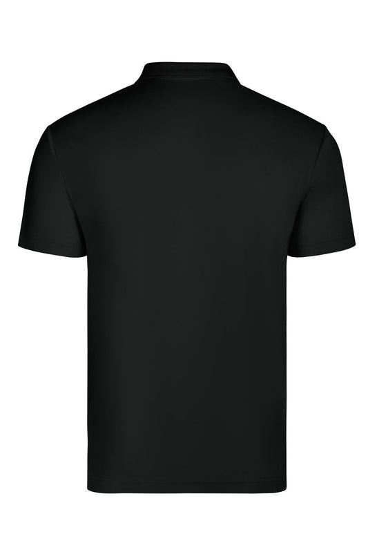 Tricou polo maneca scurta poliester 160g negru Bogan