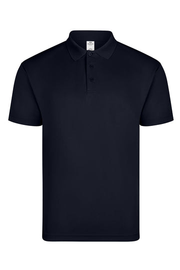 Tricou polo maneca scurta poliester 160g bleumarin profund Bogan