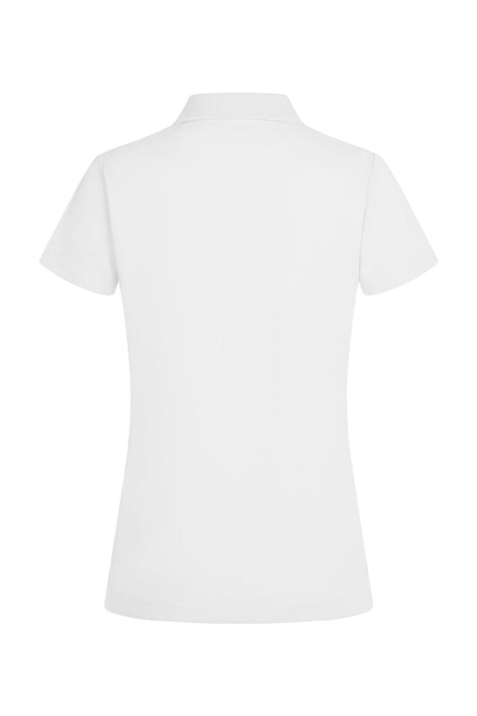Tricou polo maneca scurta dama poliester 160g alb Bogan