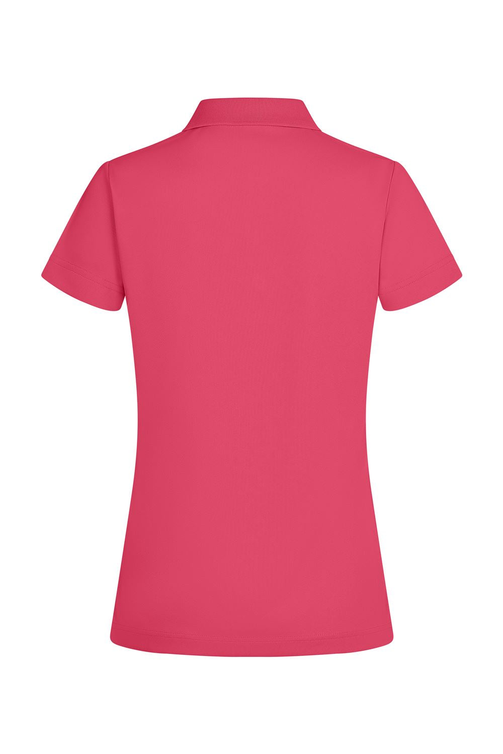 Tricou polo maneca scurta dama poliester 160g corai fluo Bogan