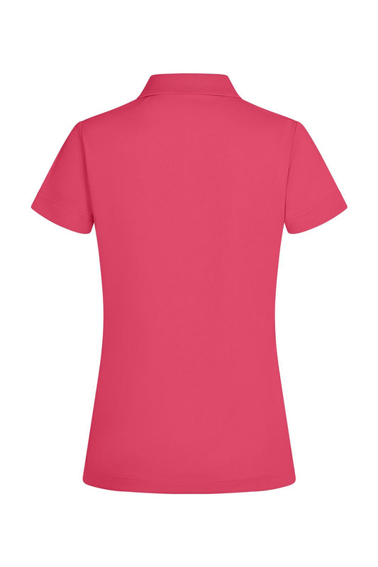 Tricou polo maneca scurta dama poliester 160g corai fluo Bogan