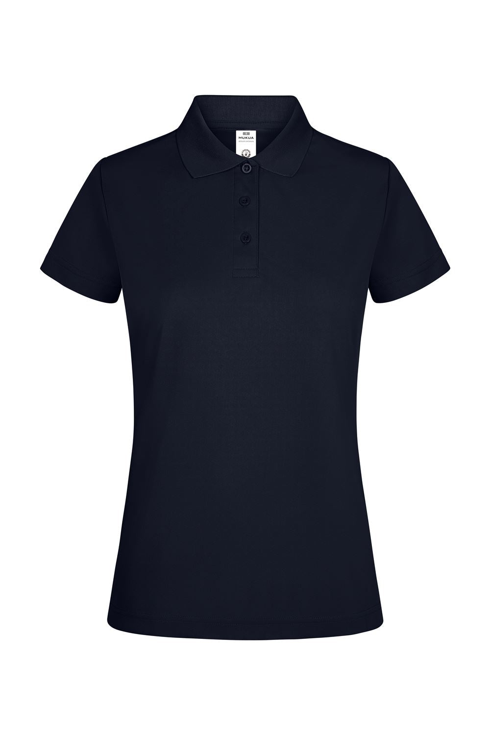 Tricou polo maneca scurta dama poliester 160g bleumarin profund Bogan