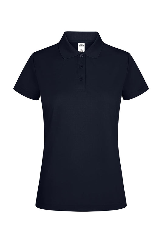 Tricou polo maneca scurta dama poliester 160g bleumarin profund Bogan