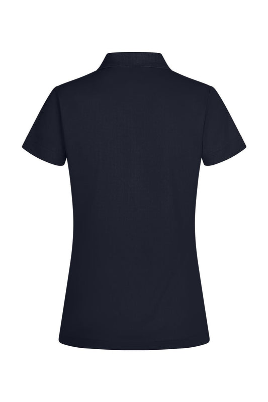 Tricou polo maneca scurta dama poliester 160g bleumarin profund Bogan