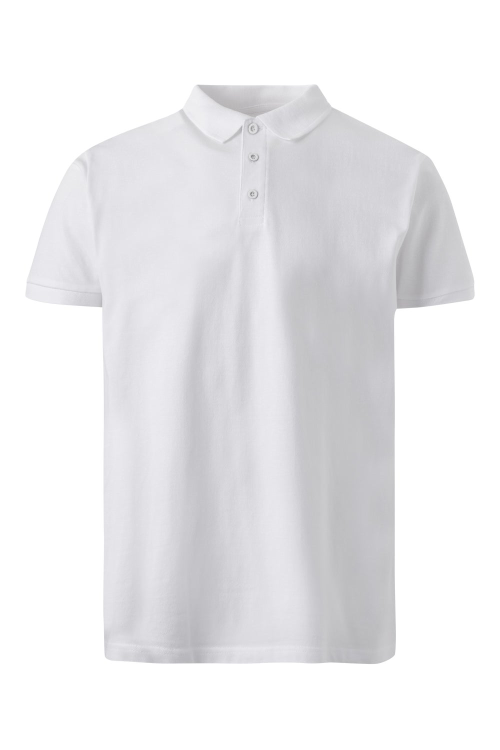 Tricou polo bumbac 210g maneca scurta alb Mackay