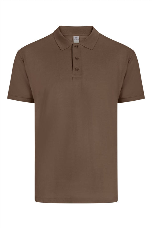 Tricou polo maneca scurta bumbac 210g mocha Mackay