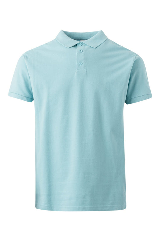 Tricou polo bumbac 210g maneca scurta albastru celest Mackay
