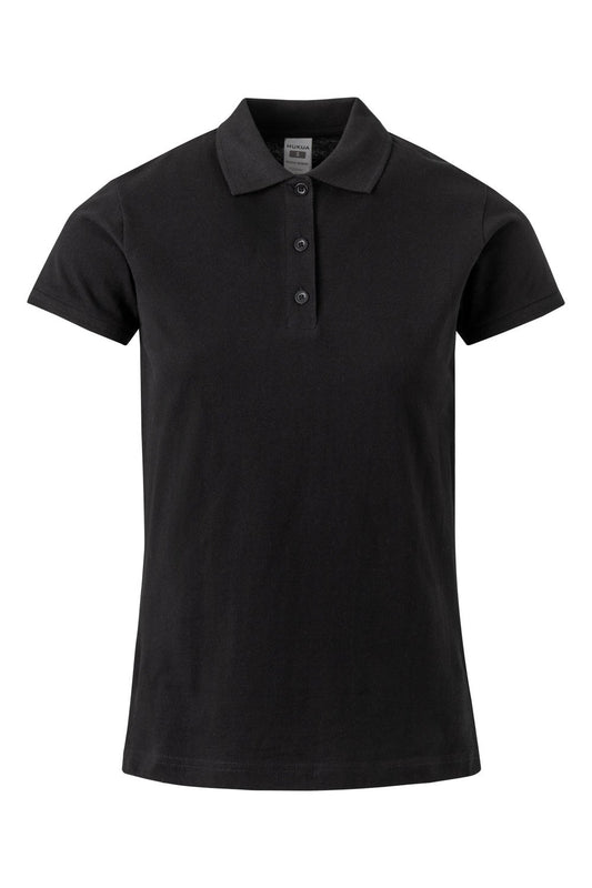 Tricou polo bumbac 210g dama maneca scurta negru Mackay Woman