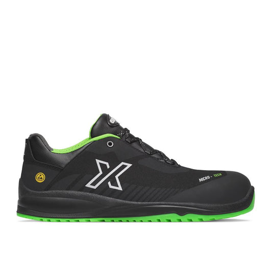 Pantofi microfibra bombeu compozit negru S3 ESD SRC Exena Rebel